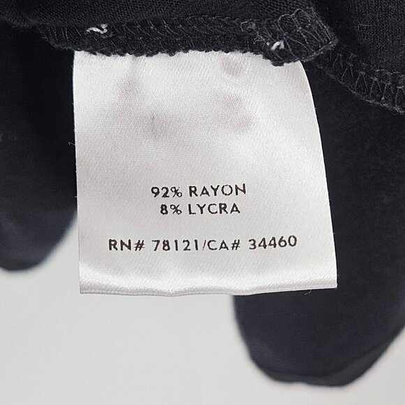 Eileen Fisher Jersey Knit Scoop Neck Tunic Top Black Women’s Size M Minimalist - Picture 6 of 9